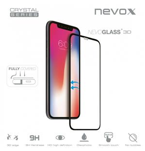 Nevox Nevoglass 3D Iphone Xs Max curved Glass - mit EASY APP schwarz