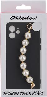 OHLALA! Fashion Selfie Back Cover PEARLS für Apple iPhone 13 Black