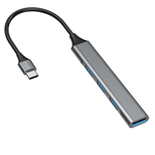 4smarts 4in1 Hub USB-C auf 3x USB-A 2.0 und 1x USB-A 3.0 spacegrau