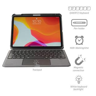4smarts Tastatur Case 2in1 Solid Pro QWERTZ für Apple iPad 10.2