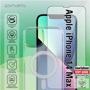 4smarts 360° Starter Set m. X-Pro Full Cover Glas,Montager. u. UltiMag Hülle f. Apple iPhone 14 Plus