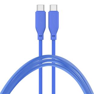 4smarts USB-C / USB-C Silikon-Kabel High Flex 60W 1,5m blau