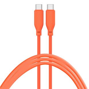4smarts USB-C / USB-C Silikon-Kabel High Flex 60W 1,5m orange