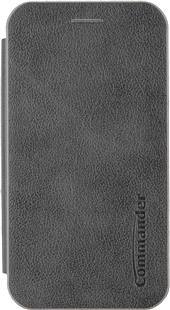 COMMANDER CURVE Book Case DELUXE für Samsung S23 Elegant Royal Dark Gray