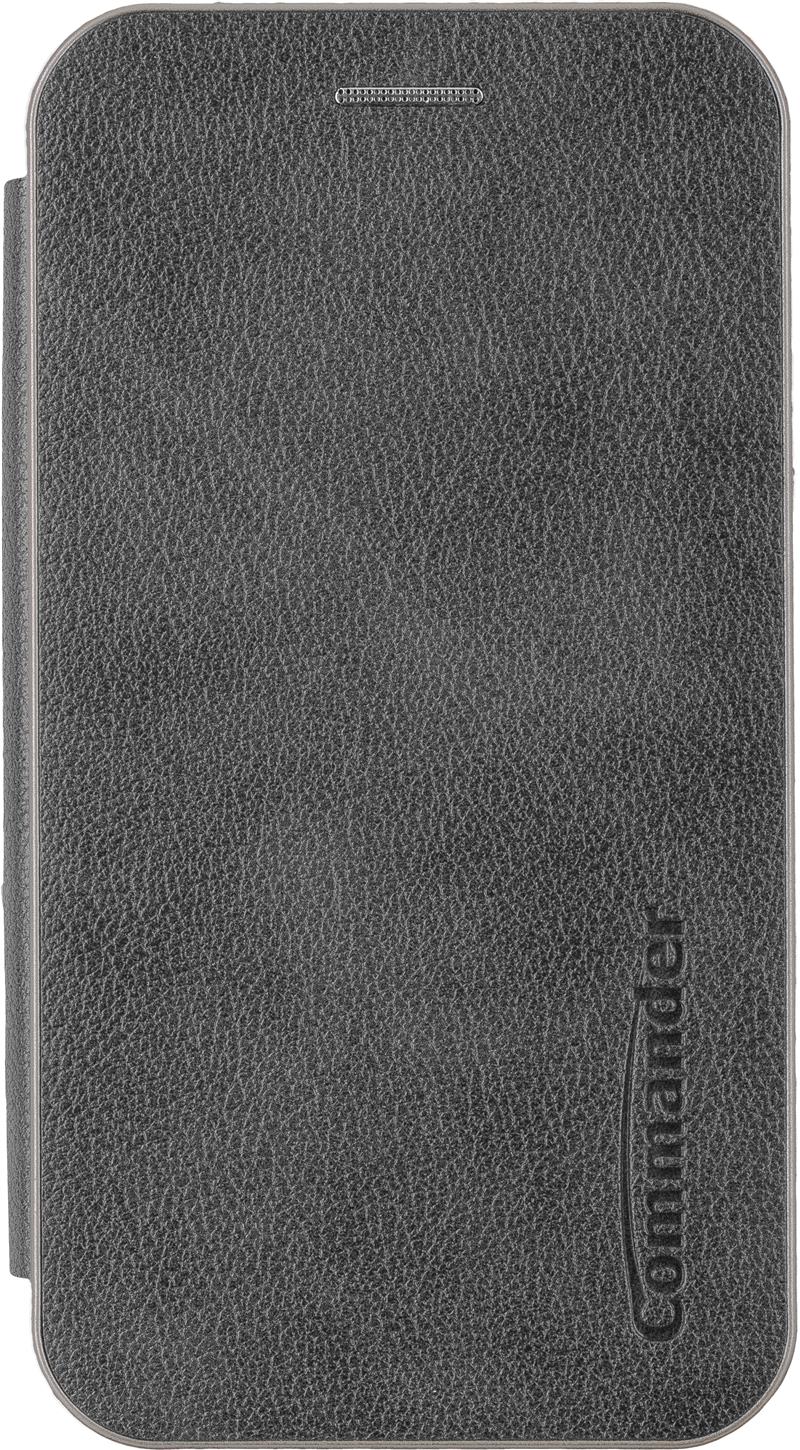 COMMANDER CURVE Book Case DELUXE für Samsung A34 5G Elegant Royal Dark Gray