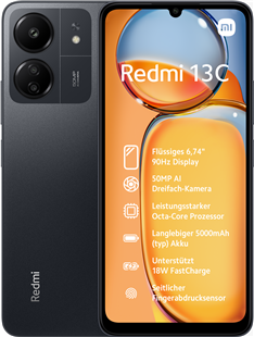 Redmi 13C 128 GB - Midnight Black