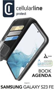 Cellularline Book Agenda 2 Case für Samsung S23 FE Black
