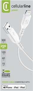 Cellularline Power Data Cable 2m USB-A/ Lightning White