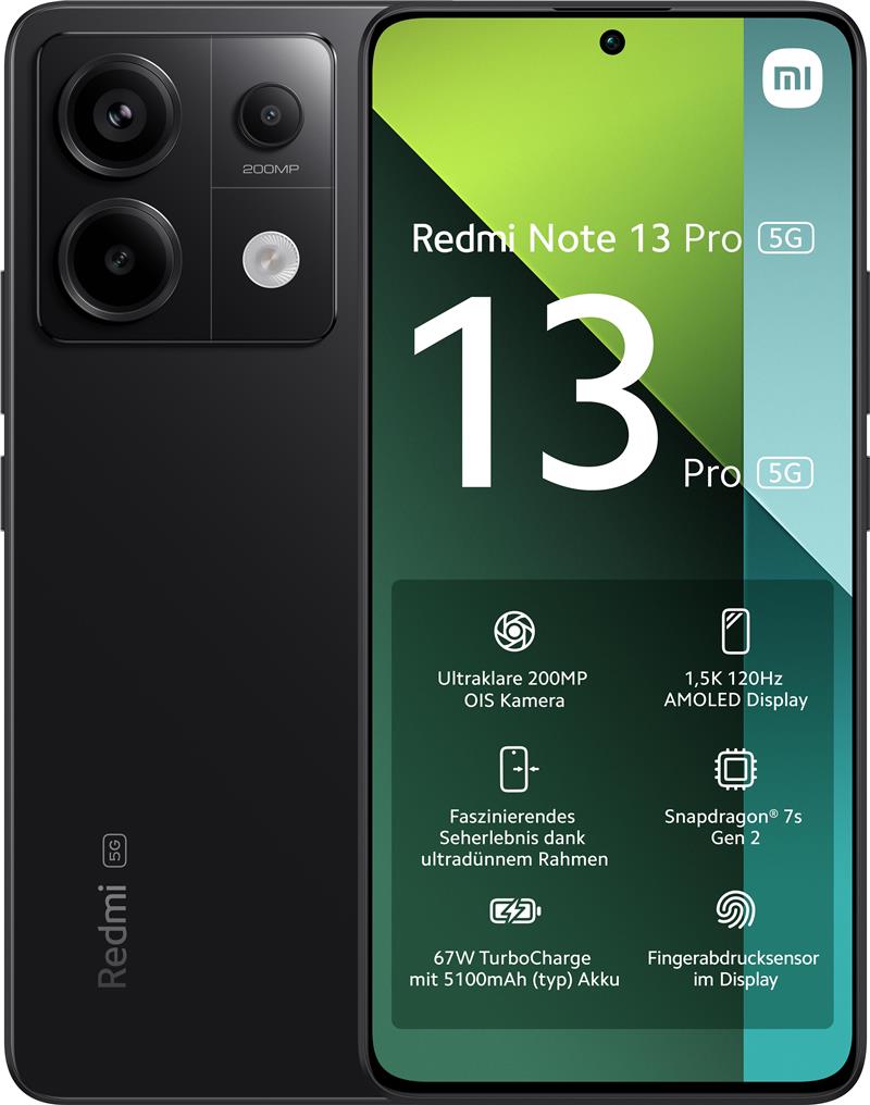 Redmi Note 13 Pro 5G 256 GB - Midnight Black