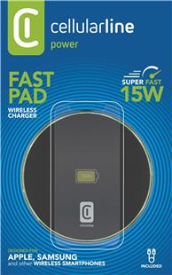 Cellularline Fast Pad Wireless Charger Black