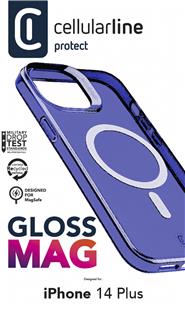 Cellularline Gloss MagSafe Case MAG für Apple iPhone 14 Plus Blue