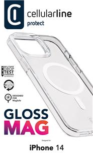 Cellularline Gloss MagSafe Case MAG für Apple iPhone 14 Transparent