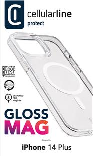 Cellularline Gloss MagSafe Case MAG für Apple iPhone 14 Plus Transparent