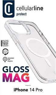 Cellularline Gloss MagSafe Case MAG für Apple iPhone 14 Pro Transparent