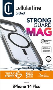 Cellularline Strong Guard MagSafe Case Mag für Apple iPhone 14 Plus Clear