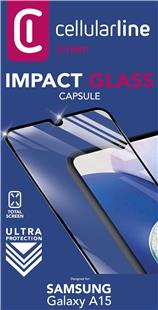 Cellularline Impact Glass Capsule Samsung A15 5G/A15 4G