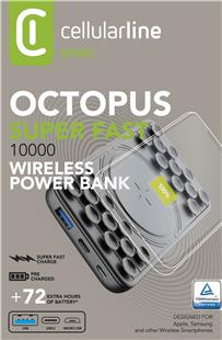 Cellularline Power Bank Octopus 10000 Black