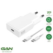 4smarts Netzladegerät PDPlug Slim 20W GaN 1C und USB-C Kabel 1,5m weiß