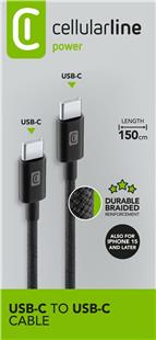 Cellularline - Braided Data Cable 1,5 m