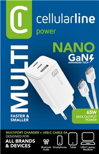 Cellularline - 3 Port Multipower Kit 65W