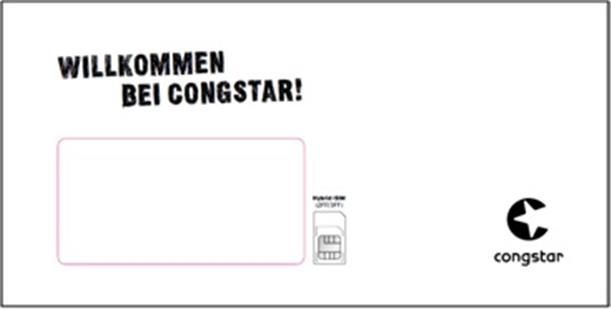 Congstar Postpaid Triple Sim  (25 Stück)