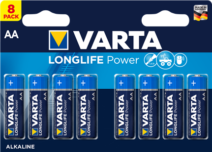 VARTA Batterie LONGLIFE Power AA / LR6 8er Pack
